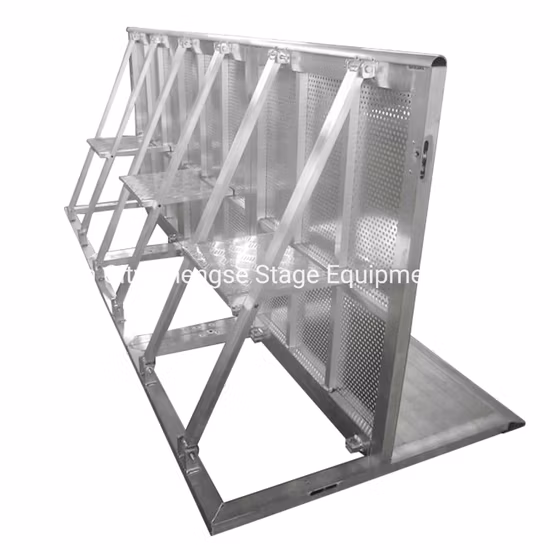 Einfach zu installierendes, rostfreies, faltbares Aluminium, leicht, schwer belastbar, Konzertveranstaltung, Performance, Mojo Crowd Control System, Barrikaden, Bühnensicherheitsbarriere